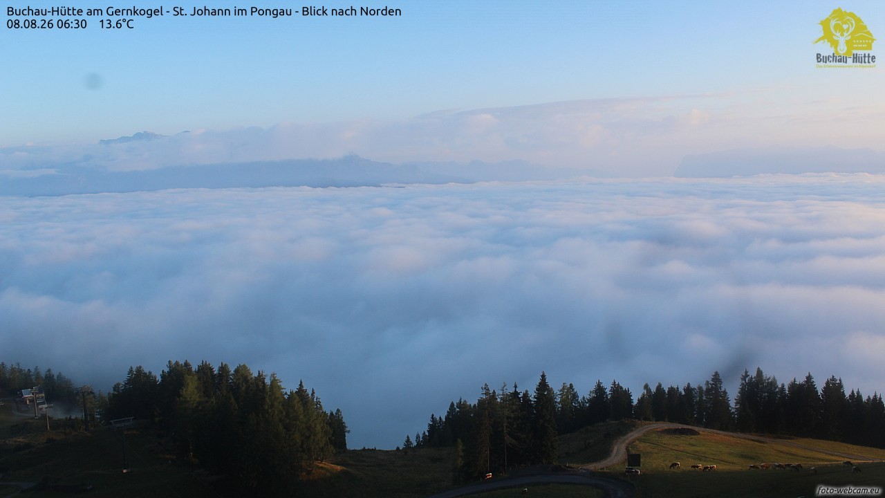 Archiv Foto Webcam Buchau-Hütte am Gernkogel - St. Johann
