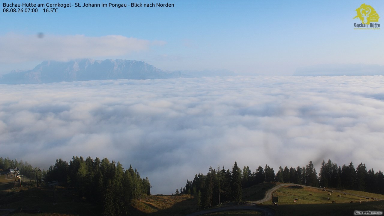 Archiv Foto Webcam Buchau-Hütte am Gernkogel - St. Johann