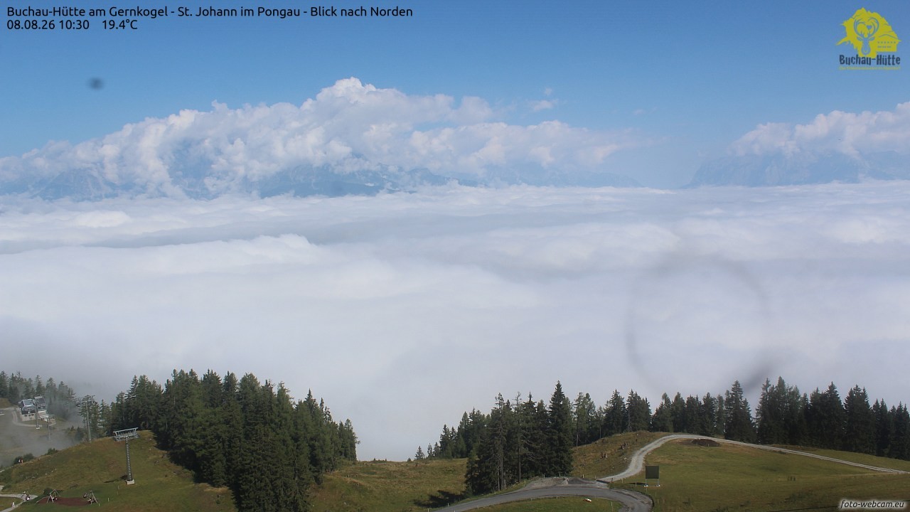 Archiv Foto Webcam Buchau-Hütte am Gernkogel - St. Johann