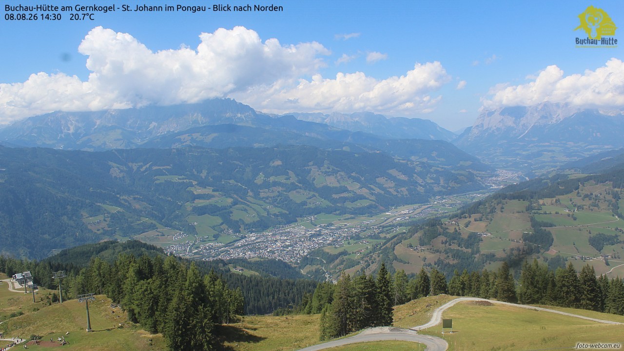 Archiv Foto Webcam Buchau-Hütte am Gernkogel - St. Johann