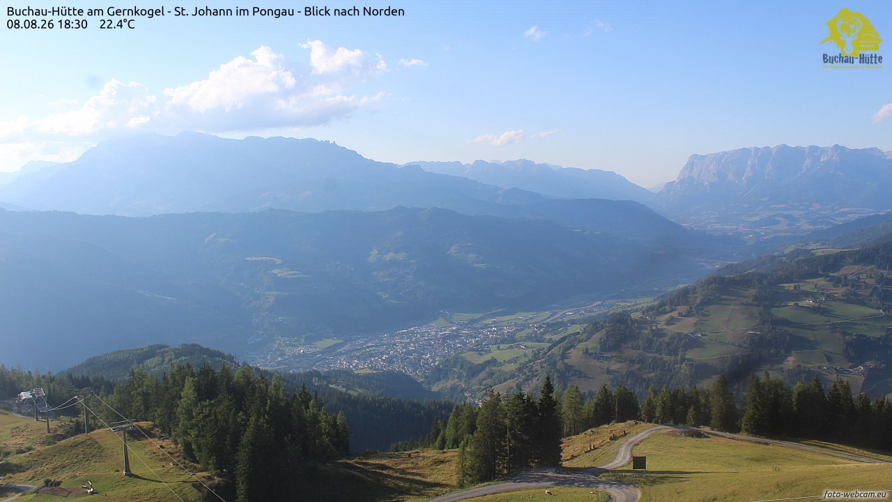 Archiv Foto Webcam Buchau-Hütte am Gernkogel - St. Johann