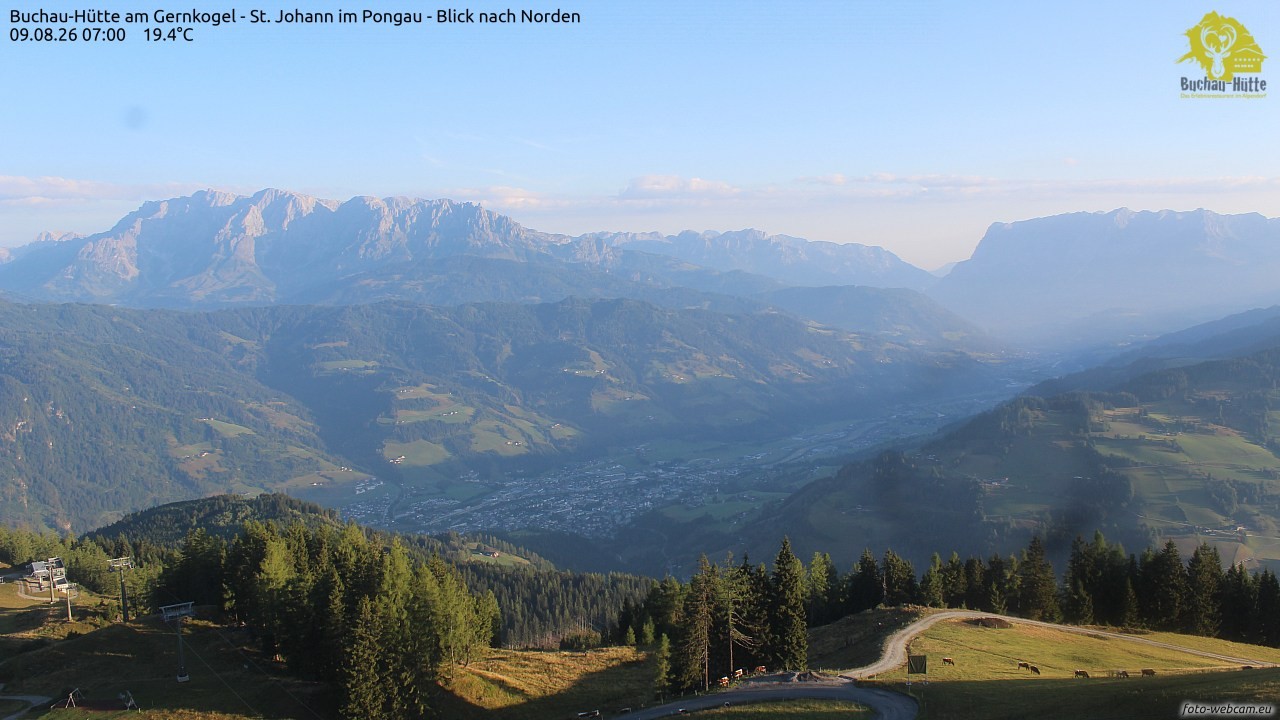 Archived image Webcam Gernkogel - View to the North