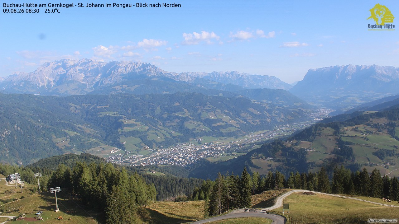 Archived image Webcam Gernkogel - View to the North