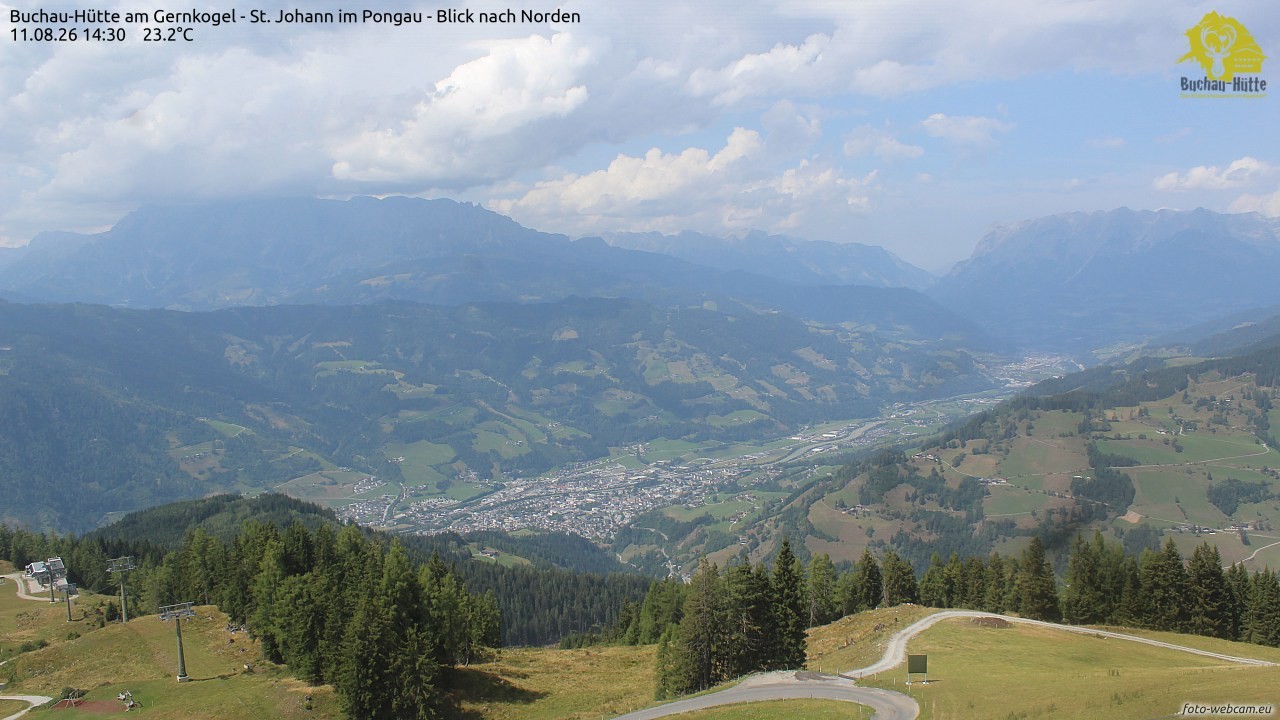 Archived image Webcam Gernkogel - View to the North
