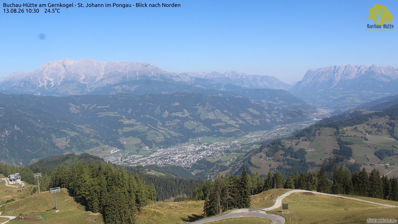 Archived image Webcam Gernkogel - View to the North