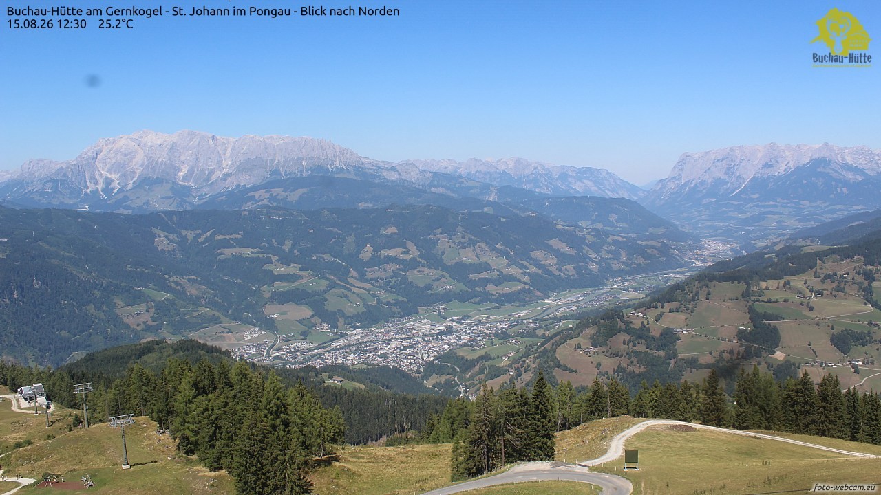 Archiv Foto Webcam Buchau-Hütte am Gernkogel - St. Johann