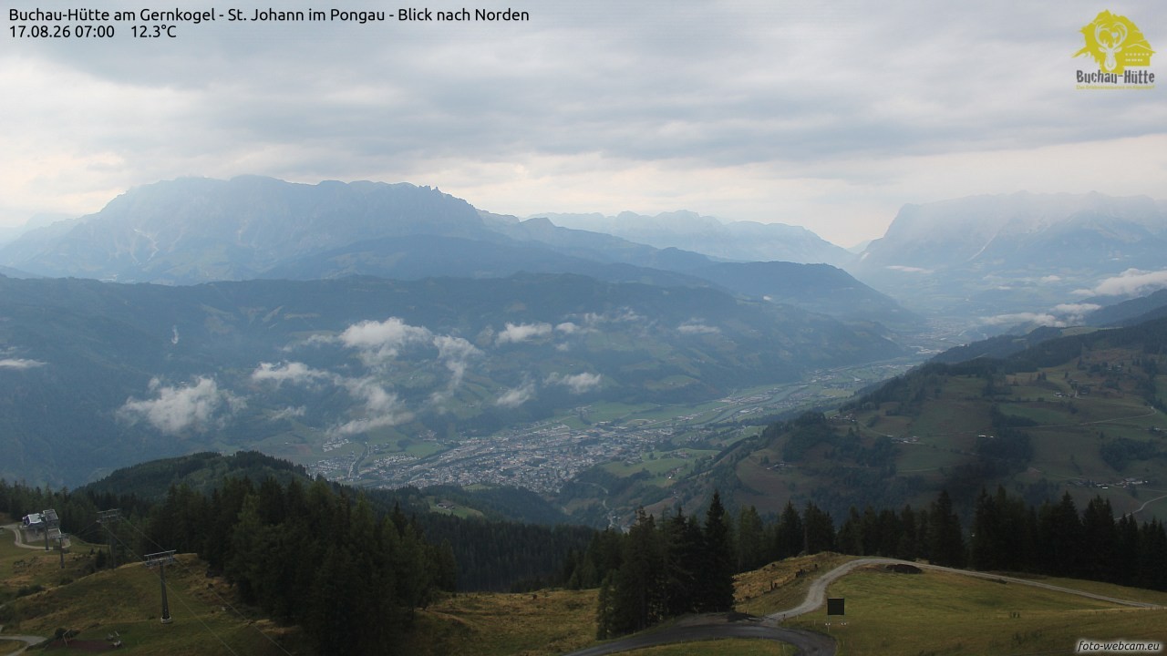 Archiv Foto Webcam Buchau-Hütte am Gernkogel - St. Johann