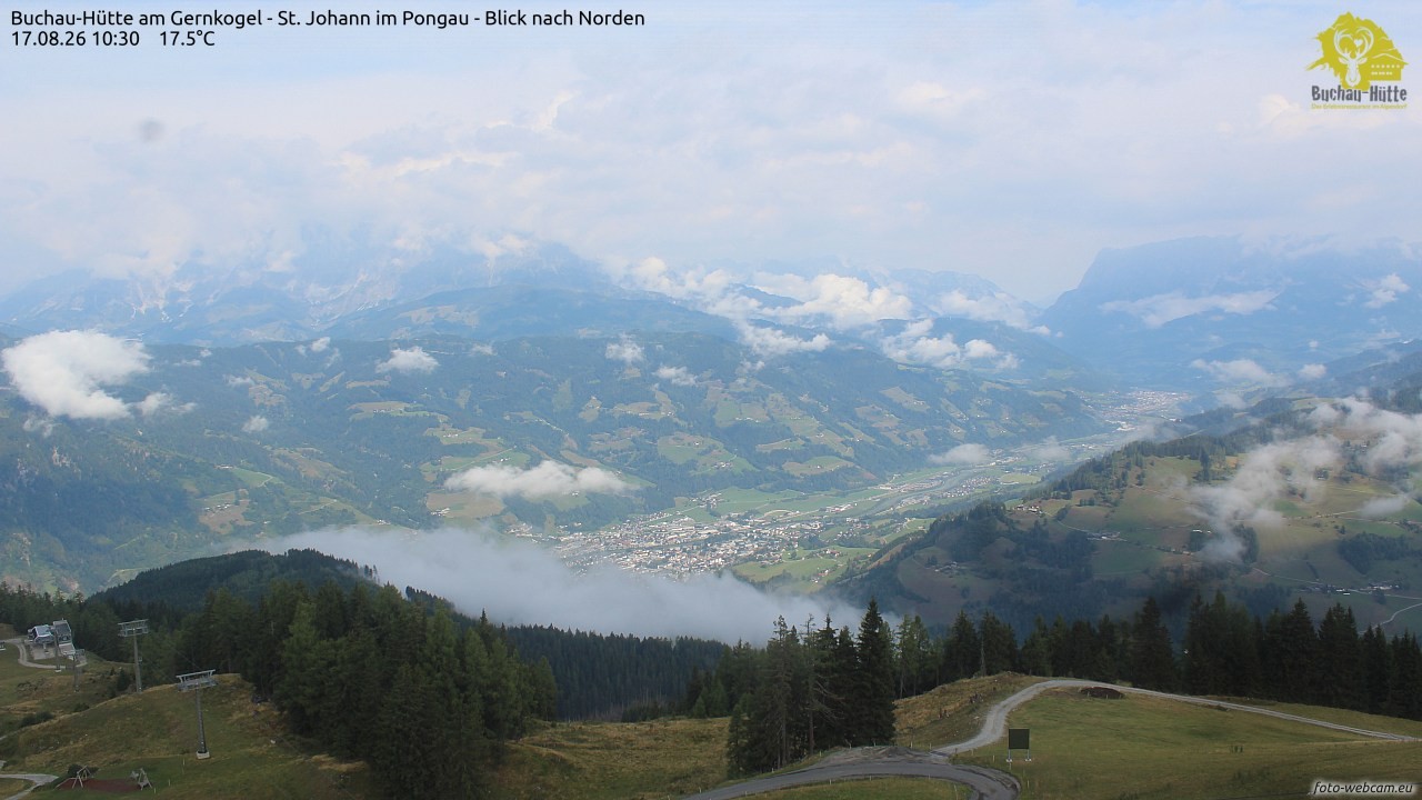 Archiv Foto Webcam Buchau-Hütte am Gernkogel - St. Johann