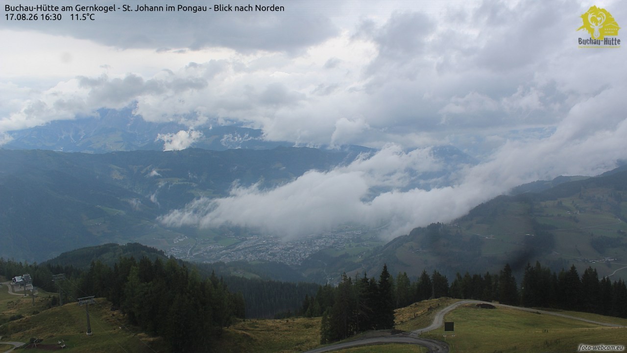 Archiv Foto Webcam Buchau-Hütte am Gernkogel - St. Johann
