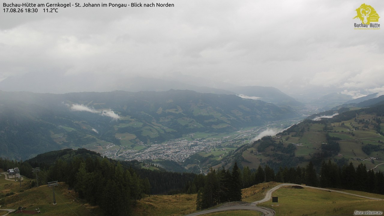 Archiv Foto Webcam Buchau-Hütte am Gernkogel - St. Johann