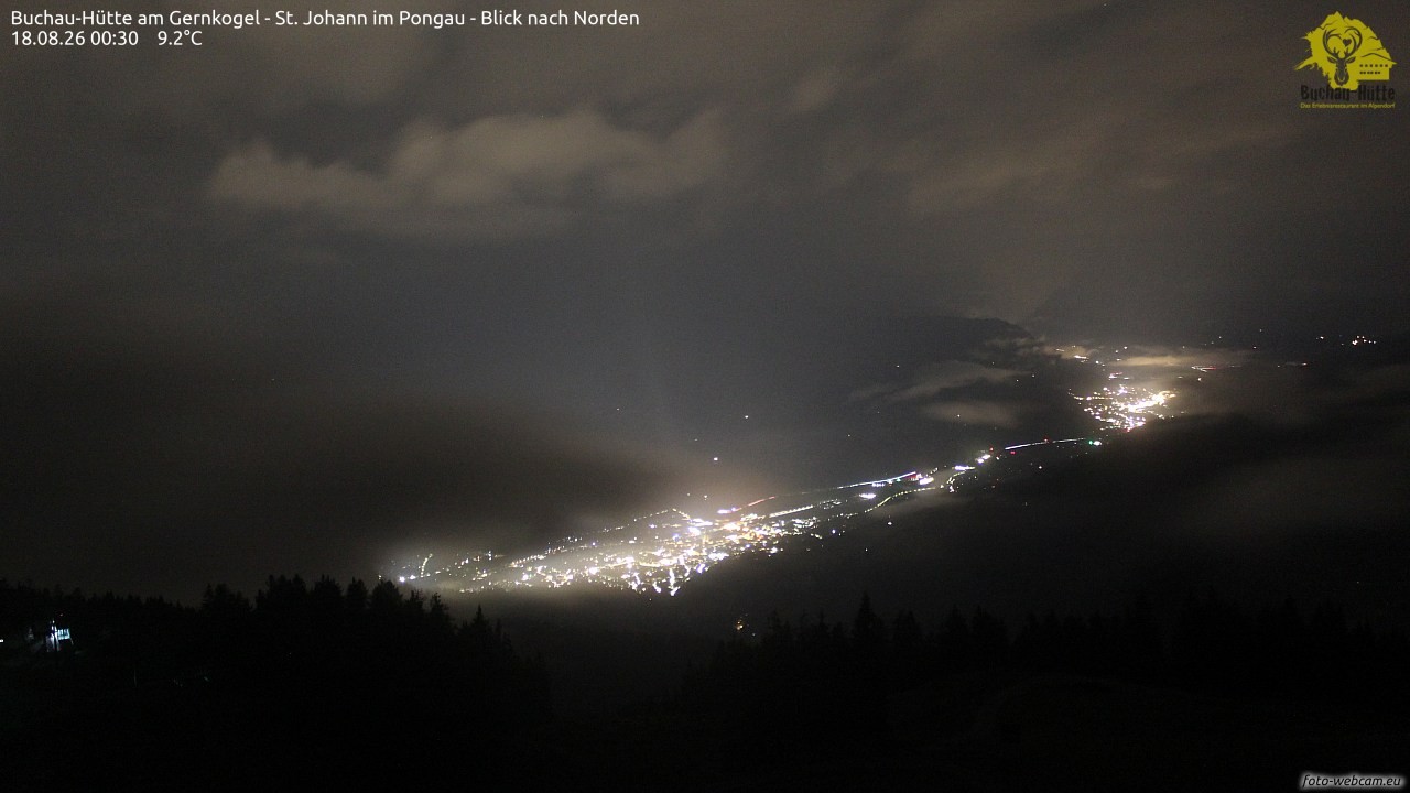 Archiv Foto Webcam Buchau-Hütte am Gernkogel - St. Johann