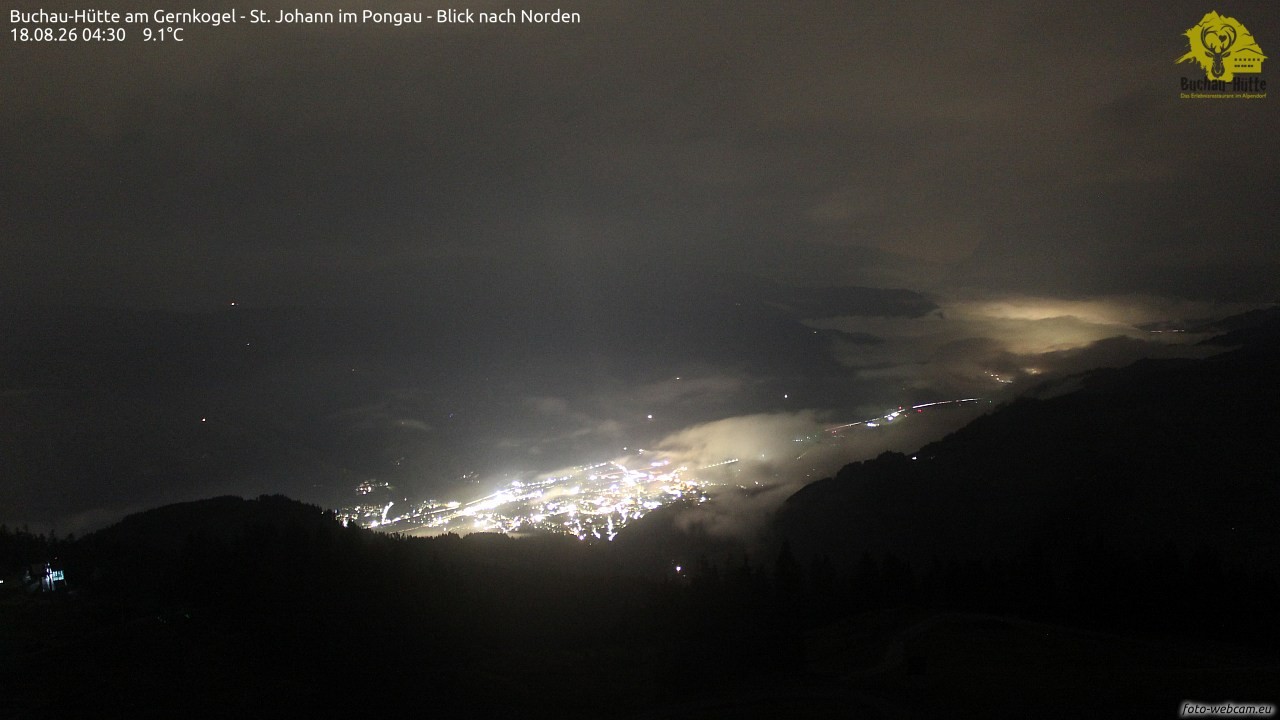 Archiv Foto Webcam Buchau-Hütte am Gernkogel - St. Johann