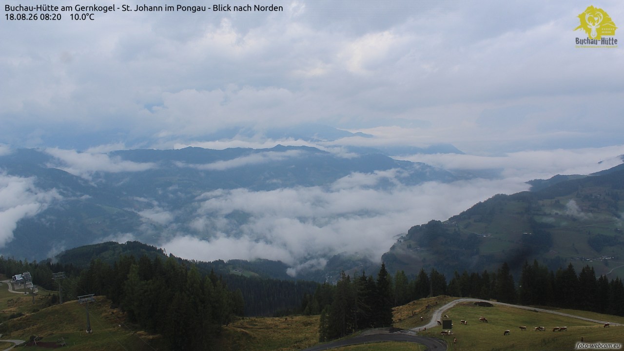 Archiv Foto Webcam Buchau-Hütte am Gernkogel - St. Johann