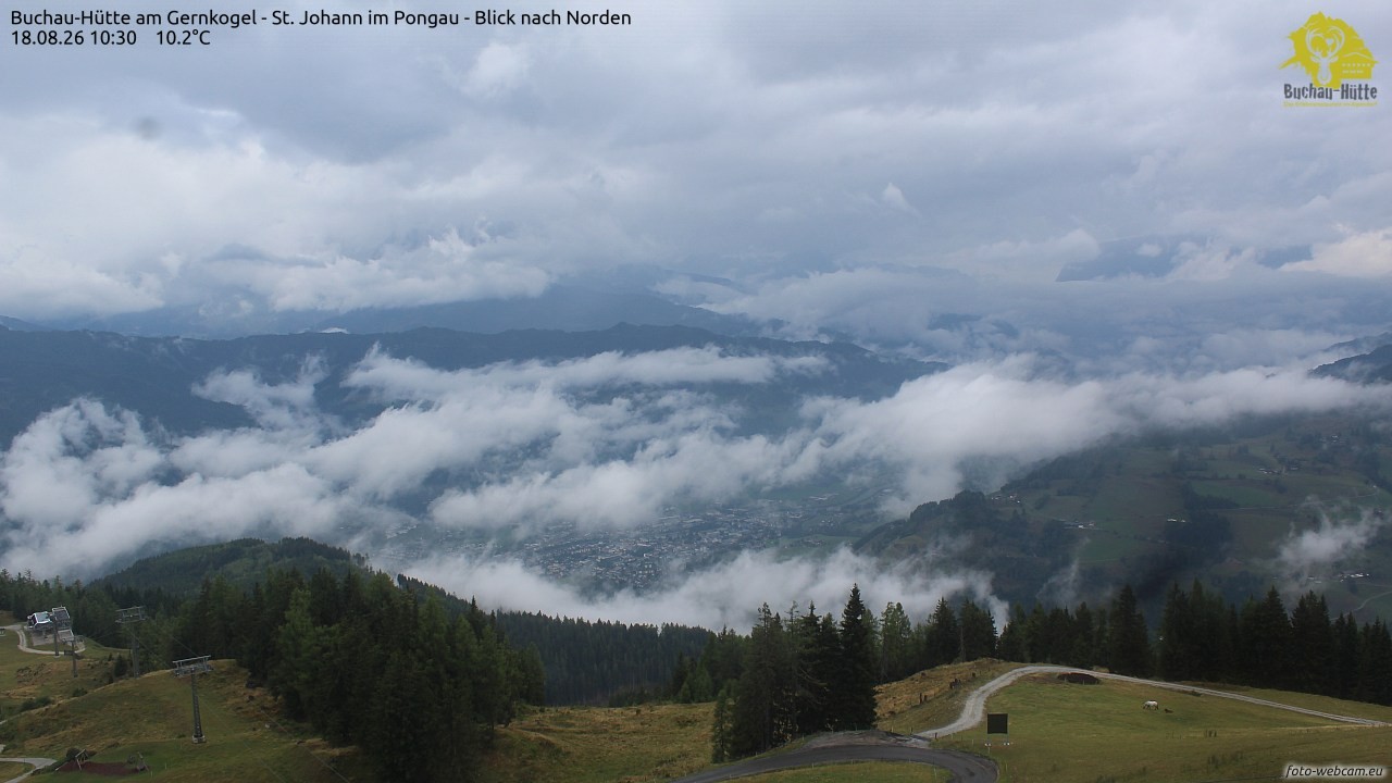 Archiv Foto Webcam Buchau-Hütte am Gernkogel - St. Johann