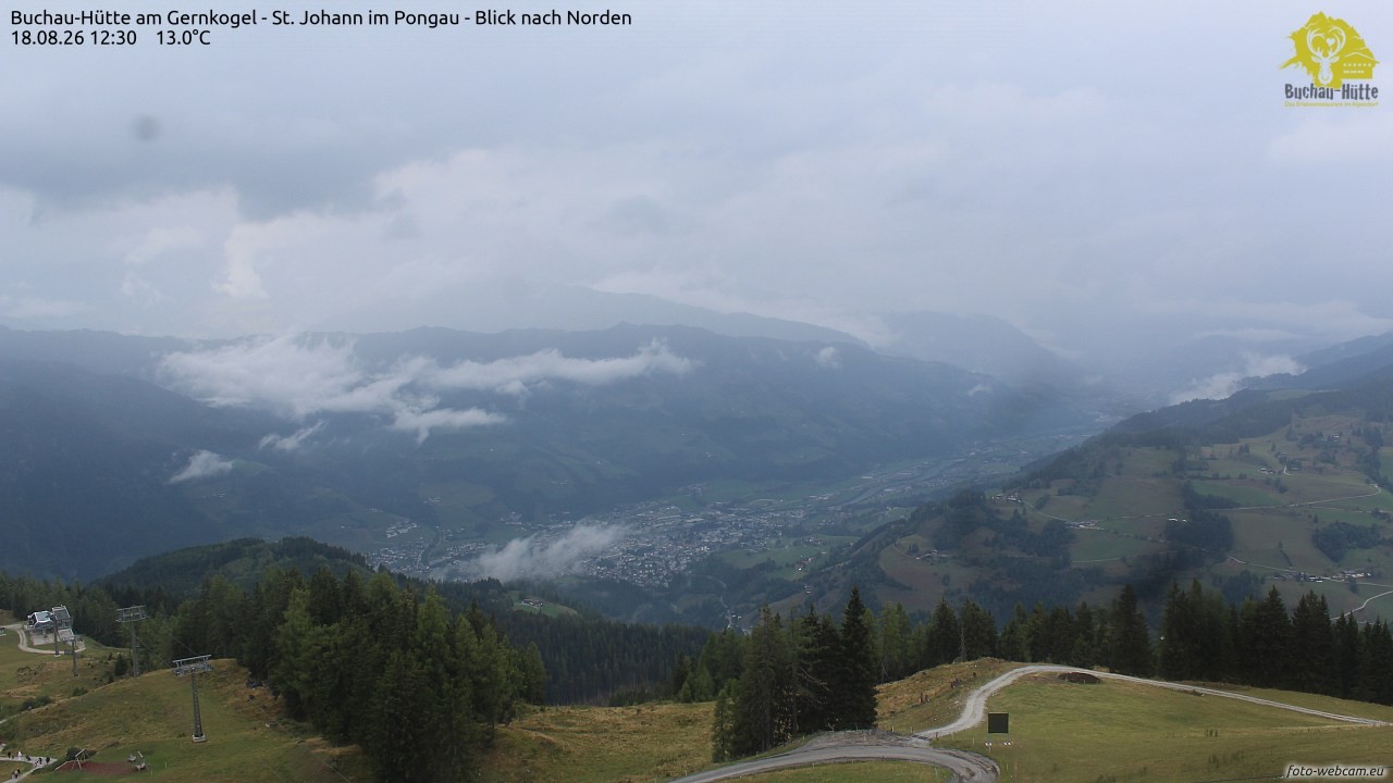 Archiv Foto Webcam Buchau-Hütte am Gernkogel - St. Johann