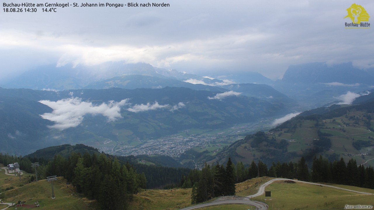 Archiv Foto Webcam Buchau-Hütte am Gernkogel - St. Johann