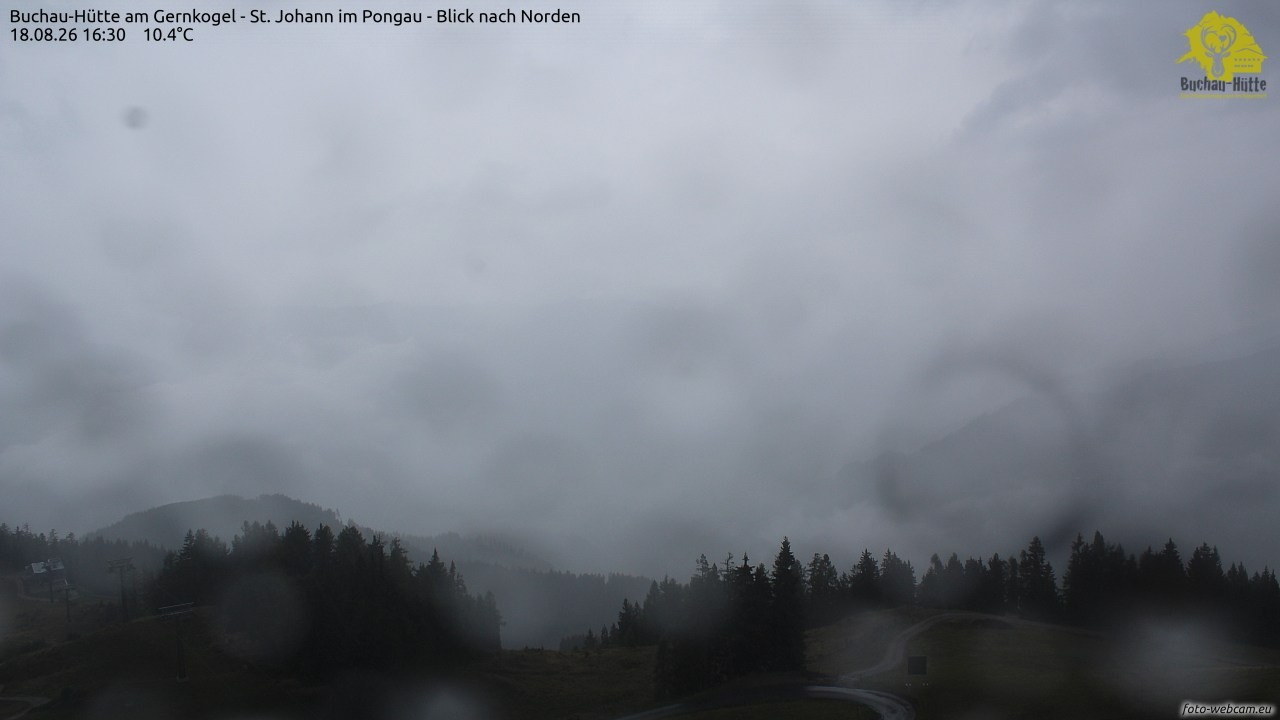 Archiv Foto Webcam Buchau-Hütte am Gernkogel - St. Johann