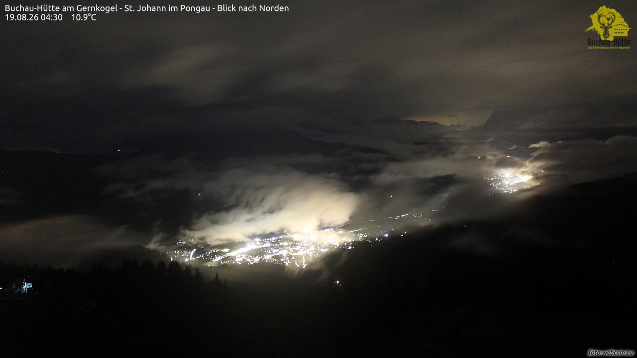 Archiv Foto Webcam Buchau-Hütte am Gernkogel - St. Johann