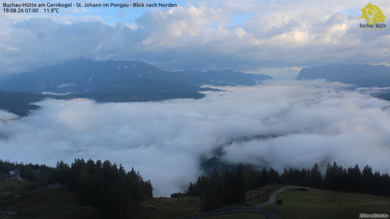 Archiv Foto Webcam Buchau-Hütte am Gernkogel - St. Johann