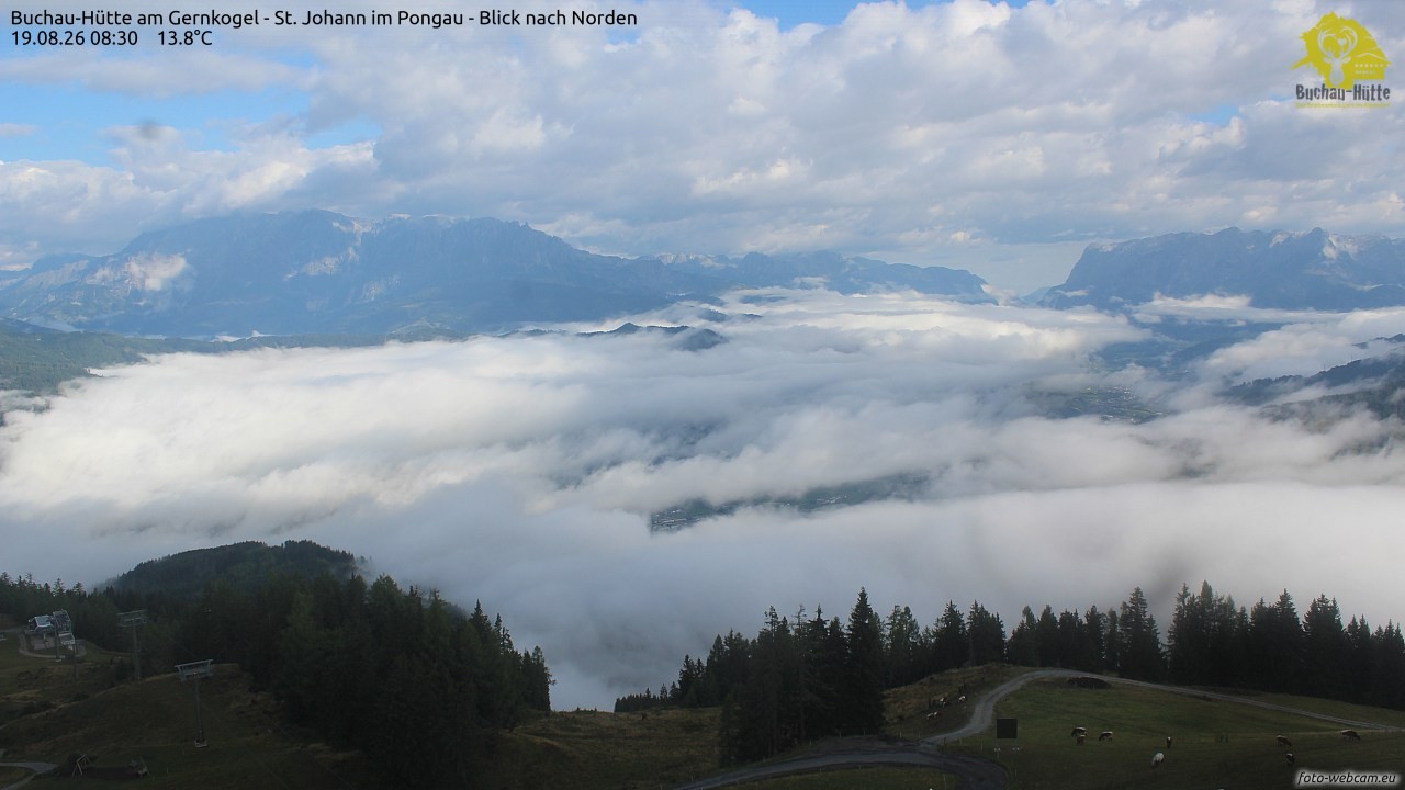 Archiv Foto Webcam Buchau-Hütte am Gernkogel - St. Johann