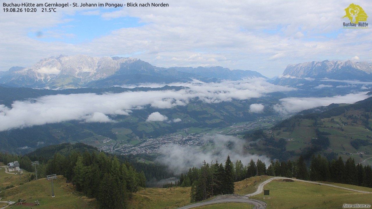 Archiv Foto Webcam Buchau-Hütte am Gernkogel - St. Johann