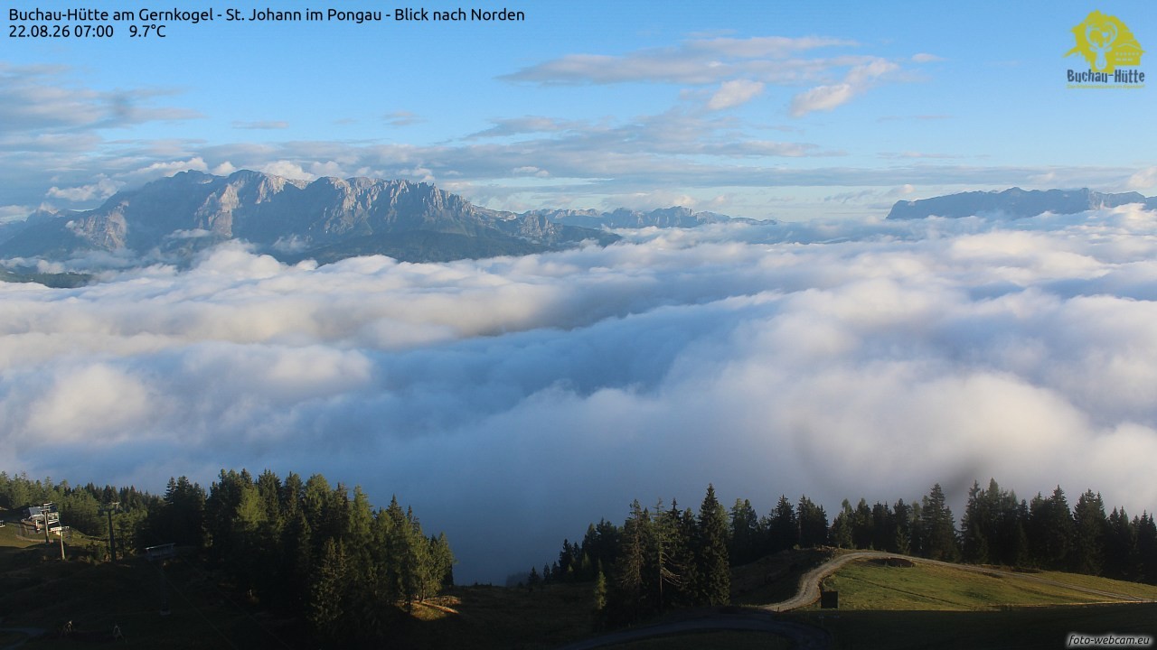 Archived image Webcam Gernkogel - View to the North