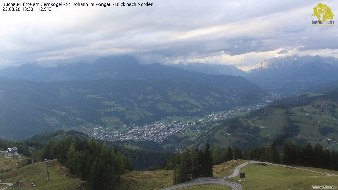 Archived image Webcam Gernkogel - View to the North