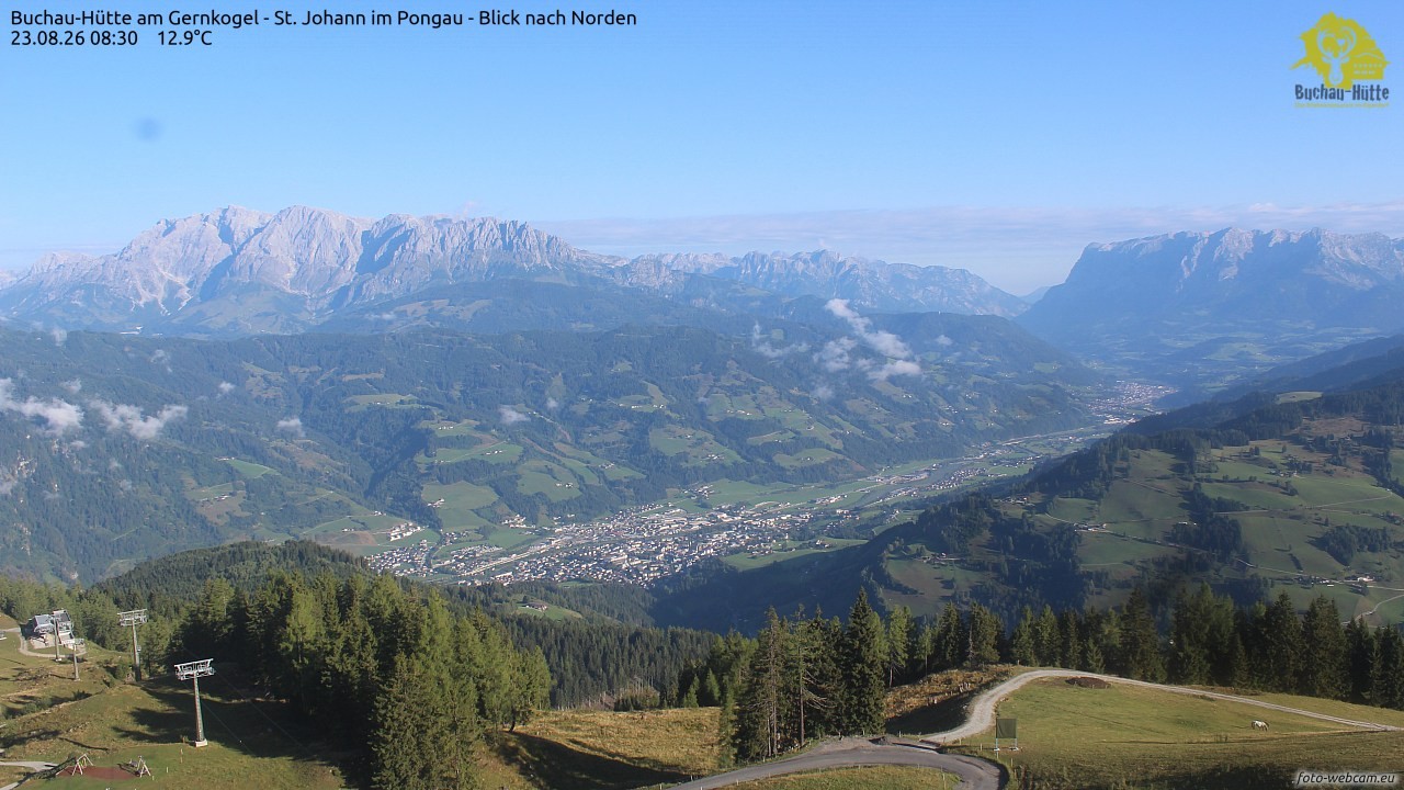 Archived image Webcam Gernkogel - View to the North