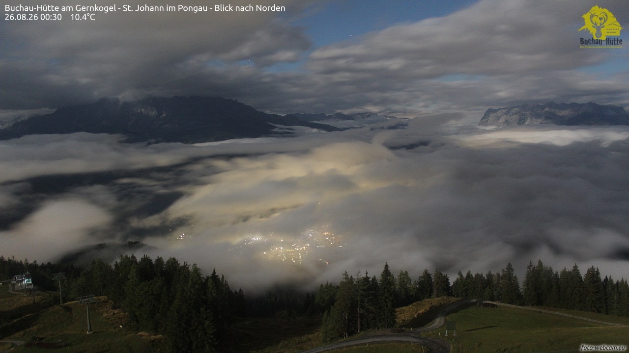 Archiv Foto Webcam Buchau-Hütte am Gernkogel - St. Johann