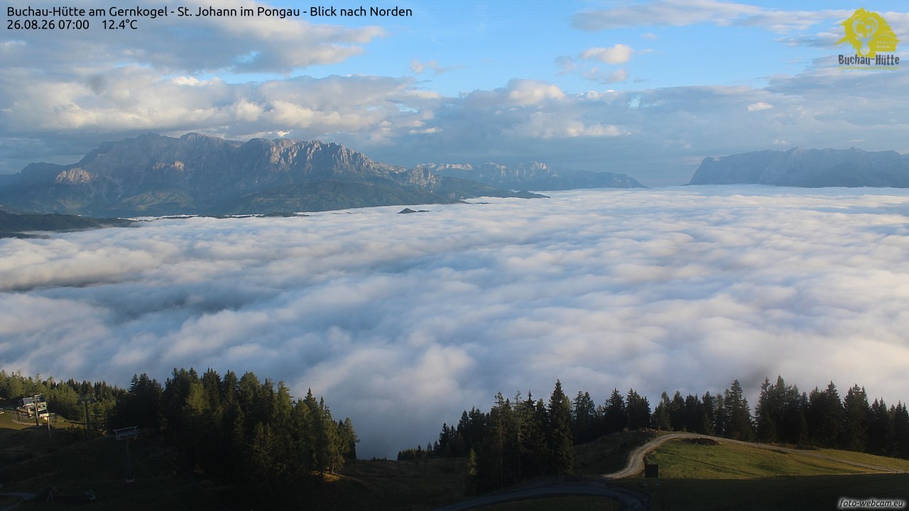 Archiv Foto Webcam Buchau-Hütte am Gernkogel - St. Johann