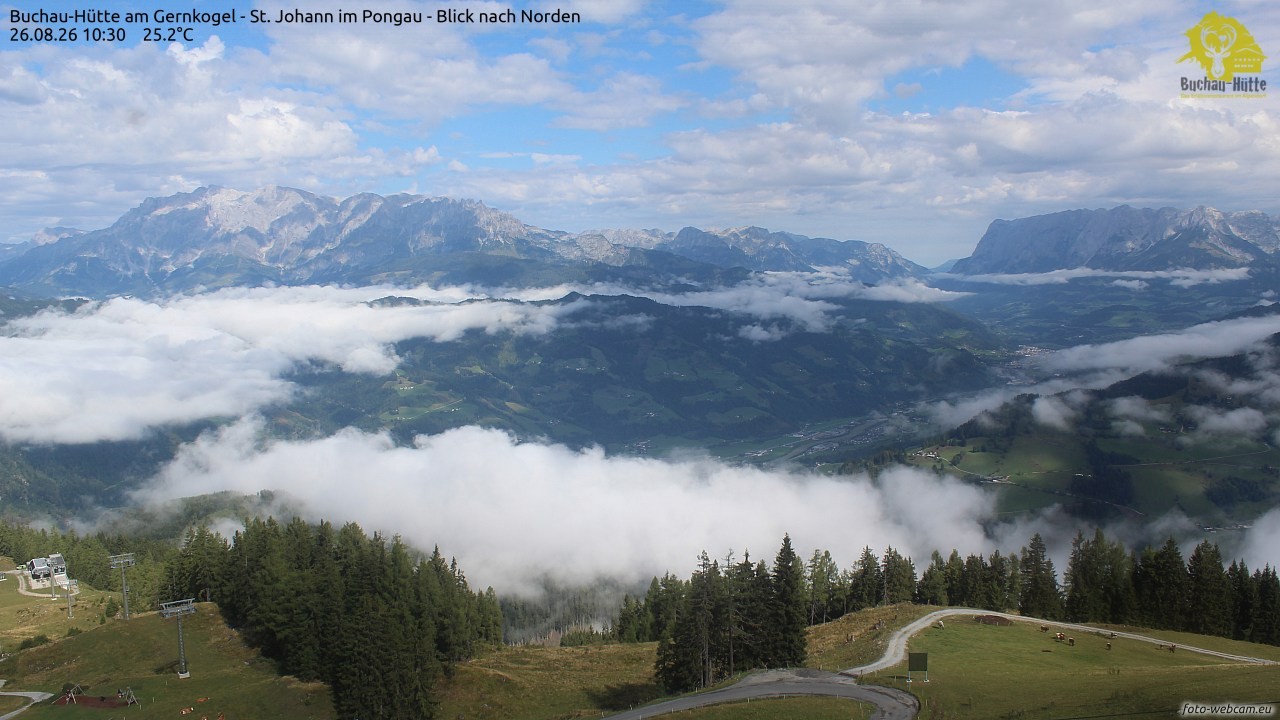 Archiv Foto Webcam Buchau-Hütte am Gernkogel - St. Johann