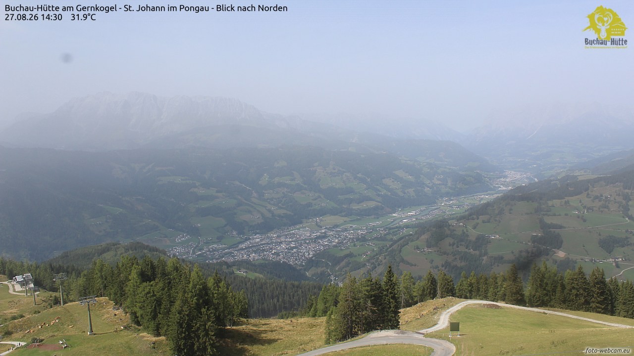 Archiv Foto Webcam Buchau-Hütte am Gernkogel - St. Johann