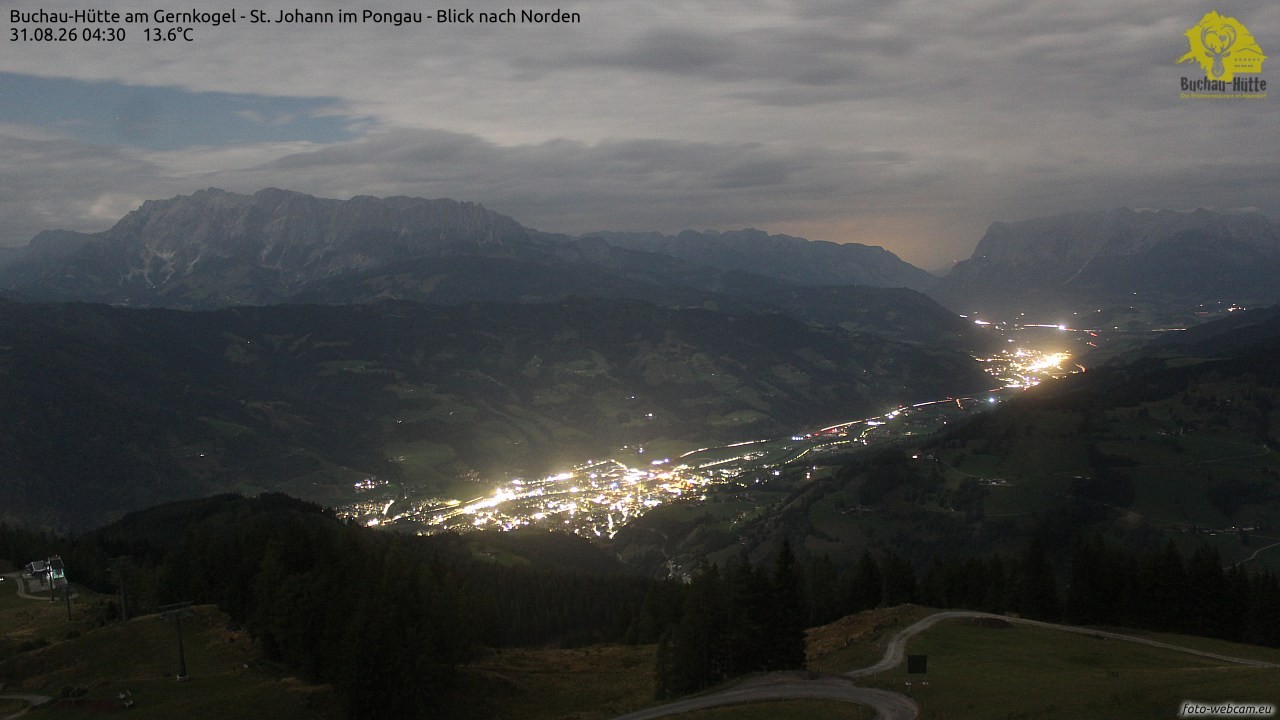 Archiv Foto Webcam Buchau-Hütte am Gernkogel - St. Johann