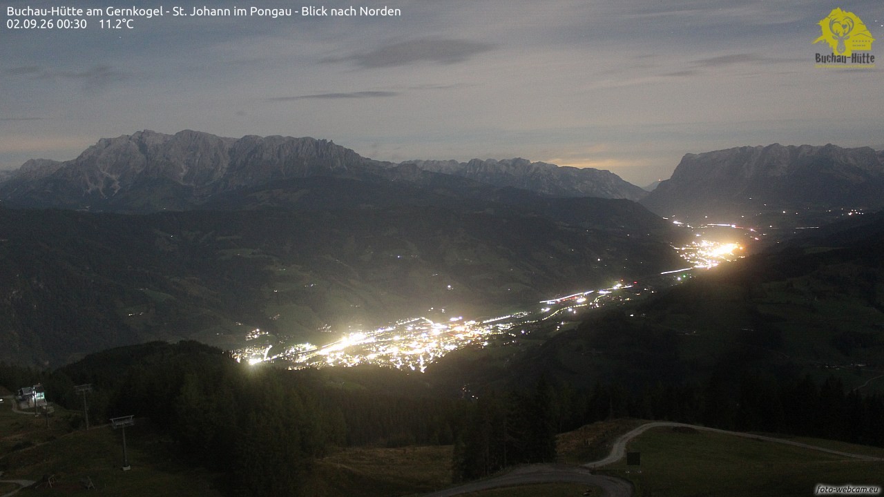 Archiv Foto Webcam Buchau-Hütte am Gernkogel - St. Johann