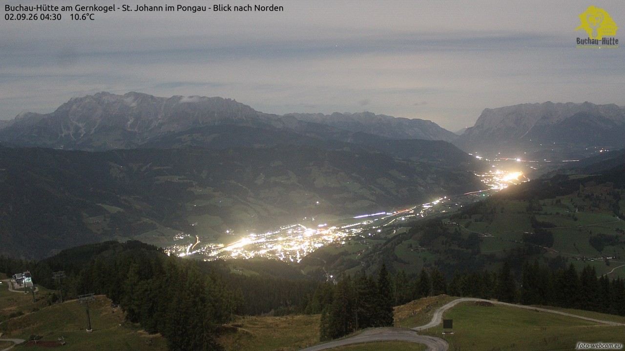 Archiv Foto Webcam Buchau-Hütte am Gernkogel - St. Johann