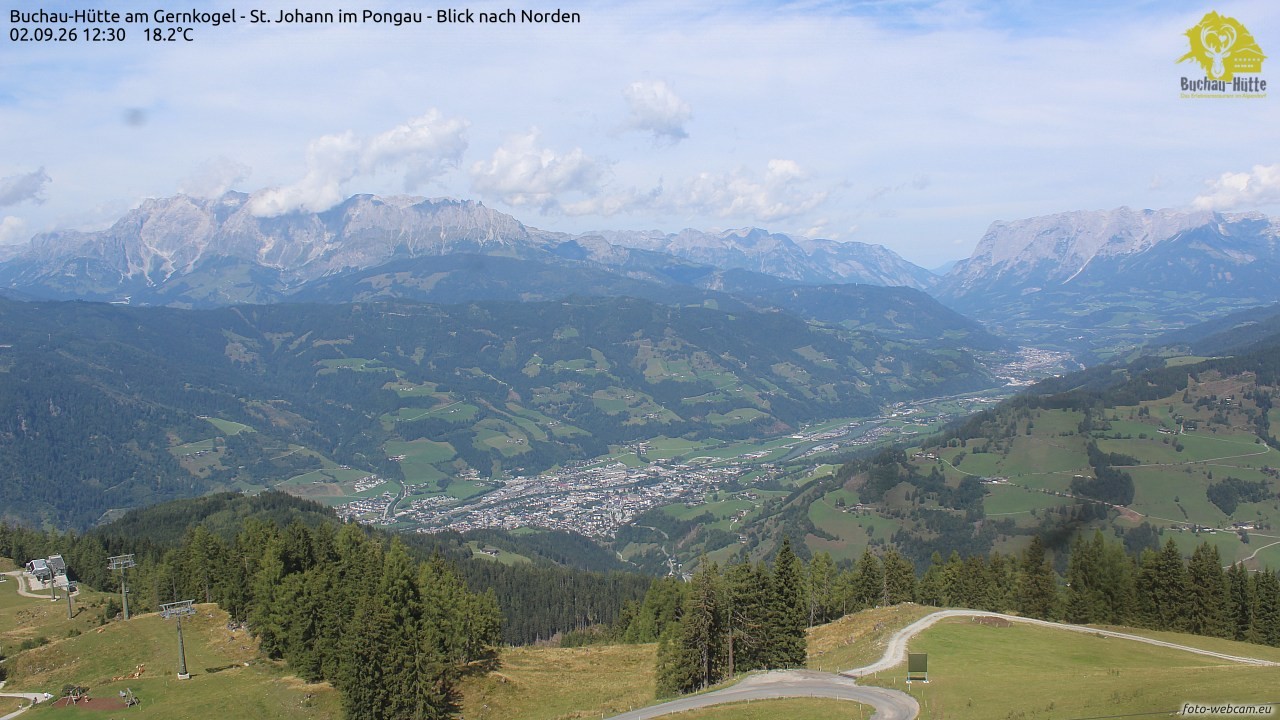 Archived image Webcam Gernkogel - View to the North