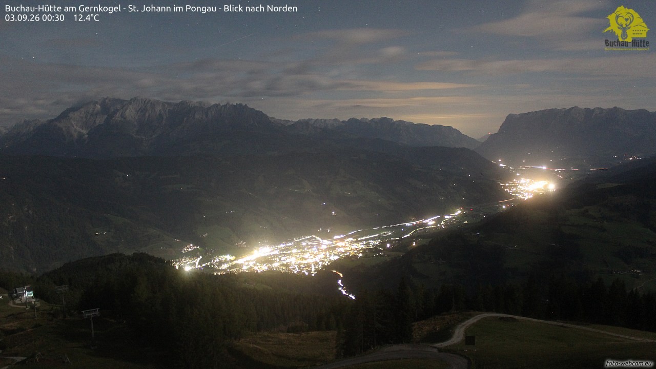 Archiv Foto Webcam Buchau-Hütte am Gernkogel - St. Johann