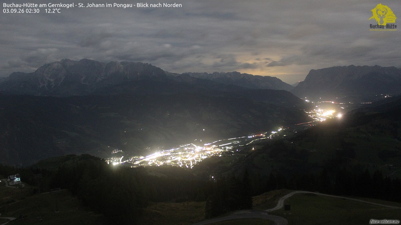 Archiv Foto Webcam Buchau-Hütte am Gernkogel - St. Johann