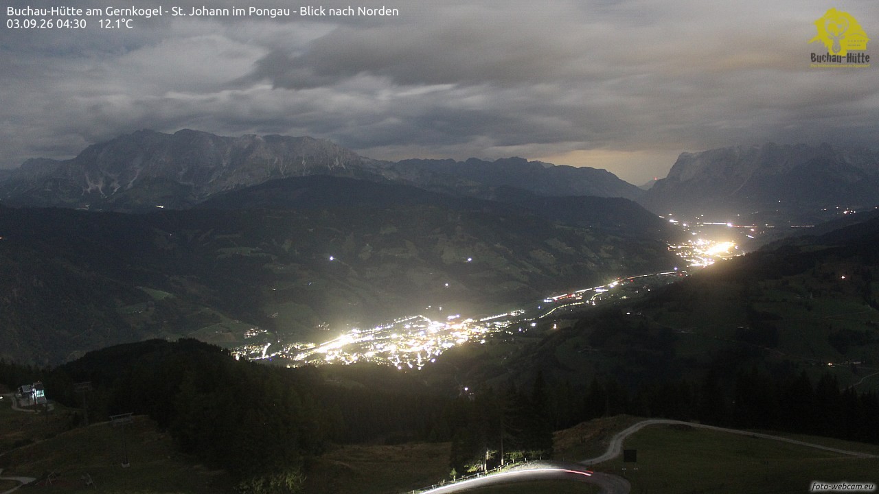 Archiv Foto Webcam Buchau-Hütte am Gernkogel - St. Johann