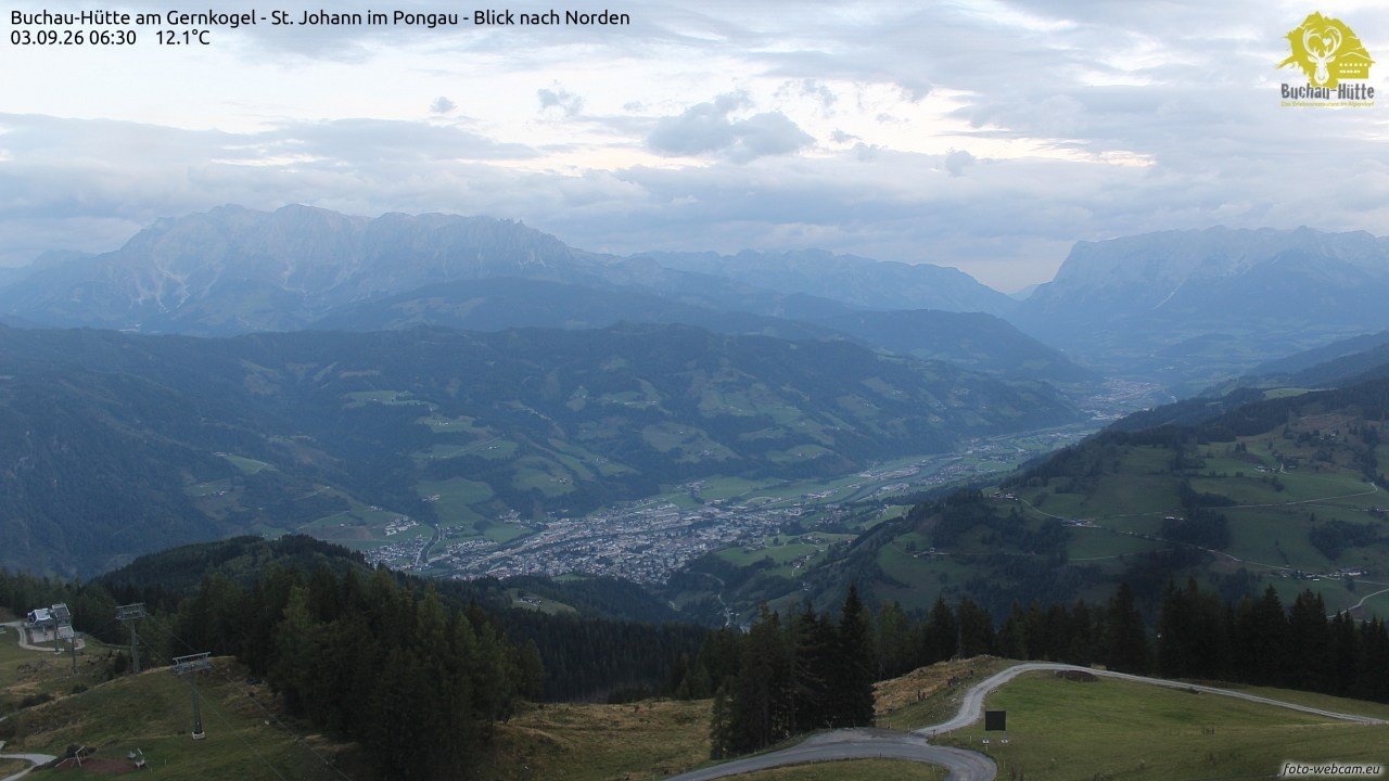 Archiv Foto Webcam Buchau-Hütte am Gernkogel - St. Johann