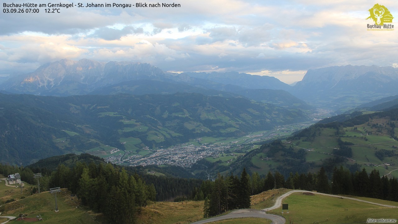 Archiv Foto Webcam Buchau-Hütte am Gernkogel - St. Johann