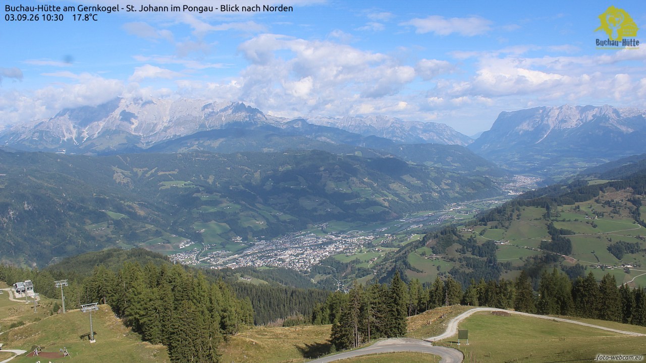 Archiv Foto Webcam Buchau-Hütte am Gernkogel - St. Johann