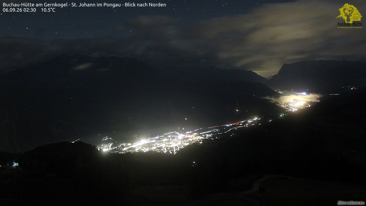 Archiv Foto Webcam Buchau-Hütte am Gernkogel - St. Johann