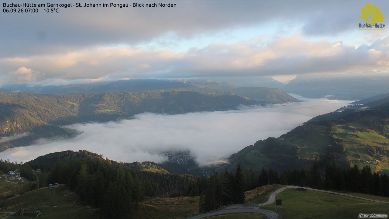 Archiv Foto Webcam Buchau-Hütte am Gernkogel - St. Johann