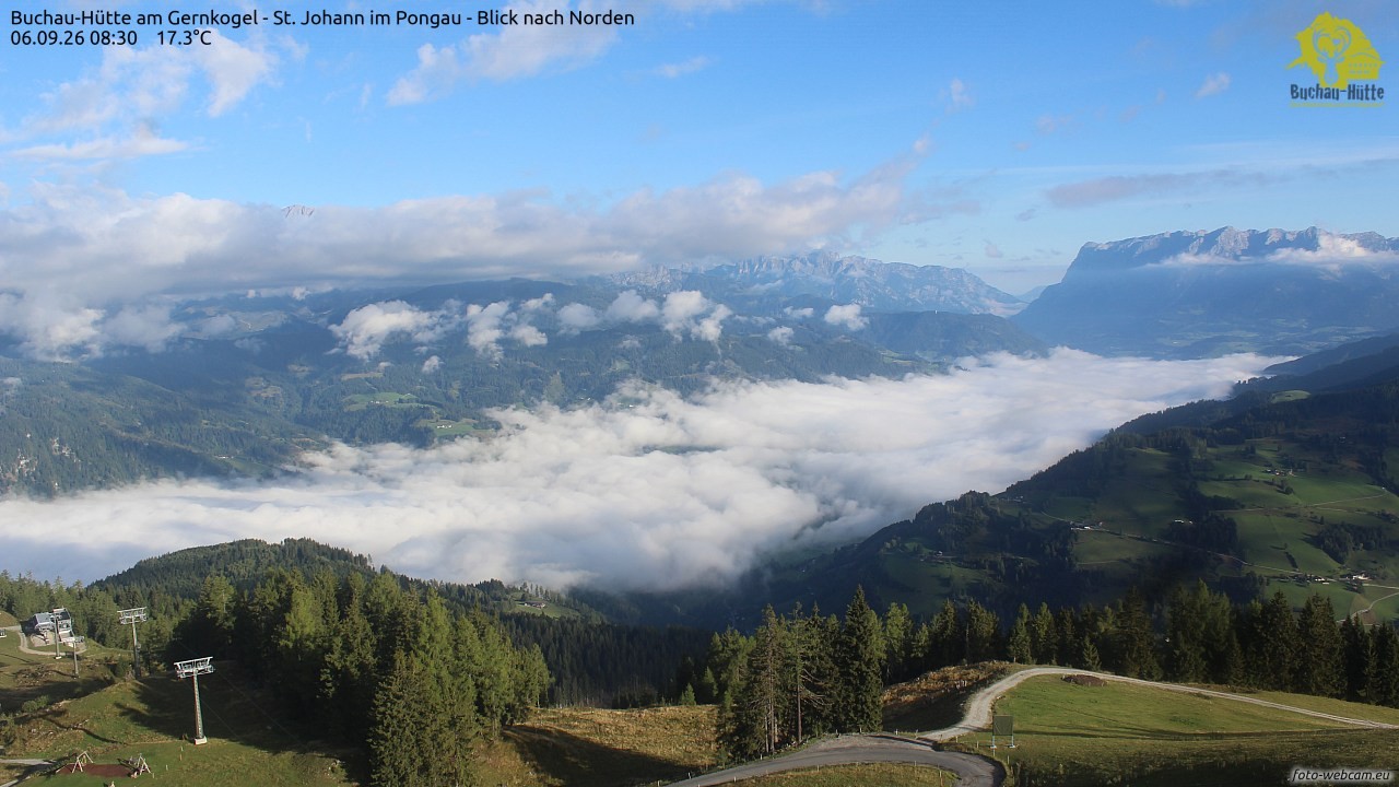 Archiv Foto Webcam Buchau-Hütte am Gernkogel - St. Johann