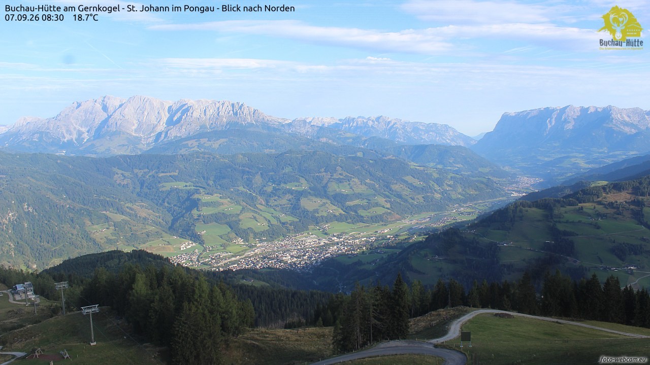 Archived image Webcam Gernkogel - View to the North