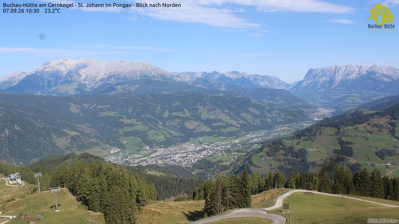 Archived image Webcam Gernkogel - View to the North