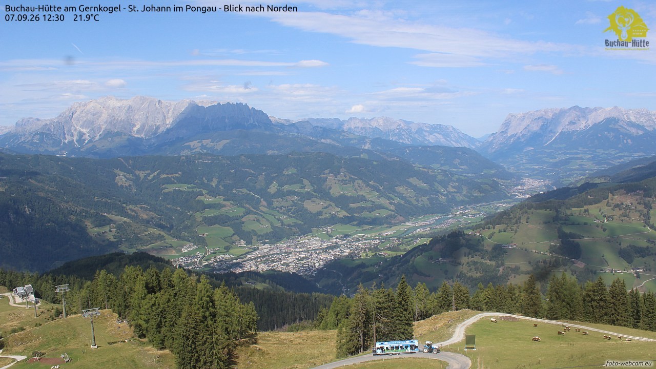 Archived image Webcam Gernkogel - View to the North