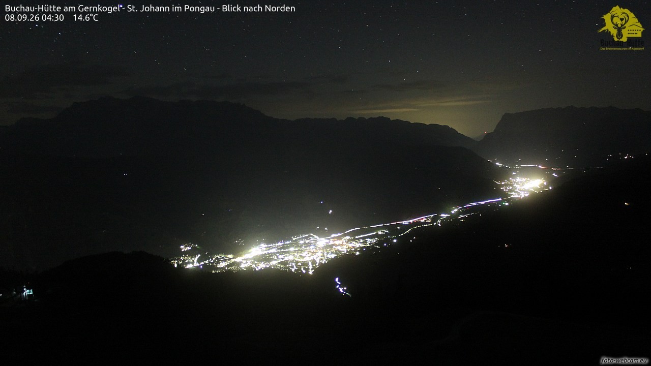 Archiv Foto Webcam Buchau-Hütte am Gernkogel - St. Johann