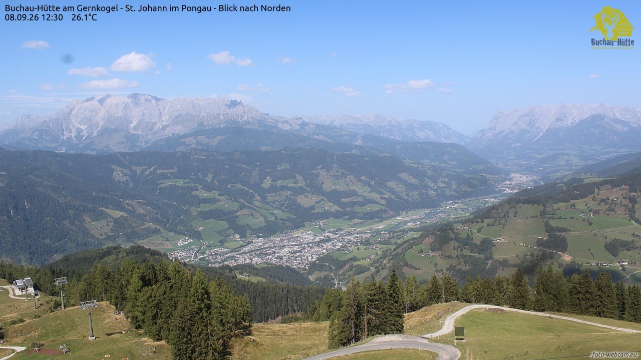 Archiv Foto Webcam Buchau-Hütte am Gernkogel - St. Johann